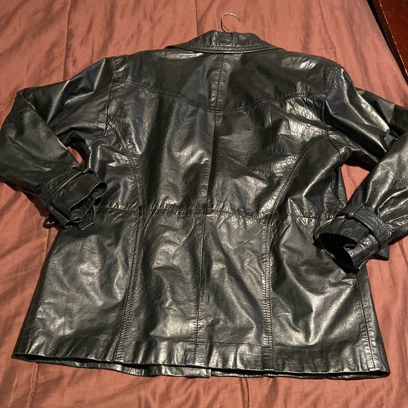 Leather Wrap Style Jacket by Body Exteriors Brand. - Picture 16 of 16